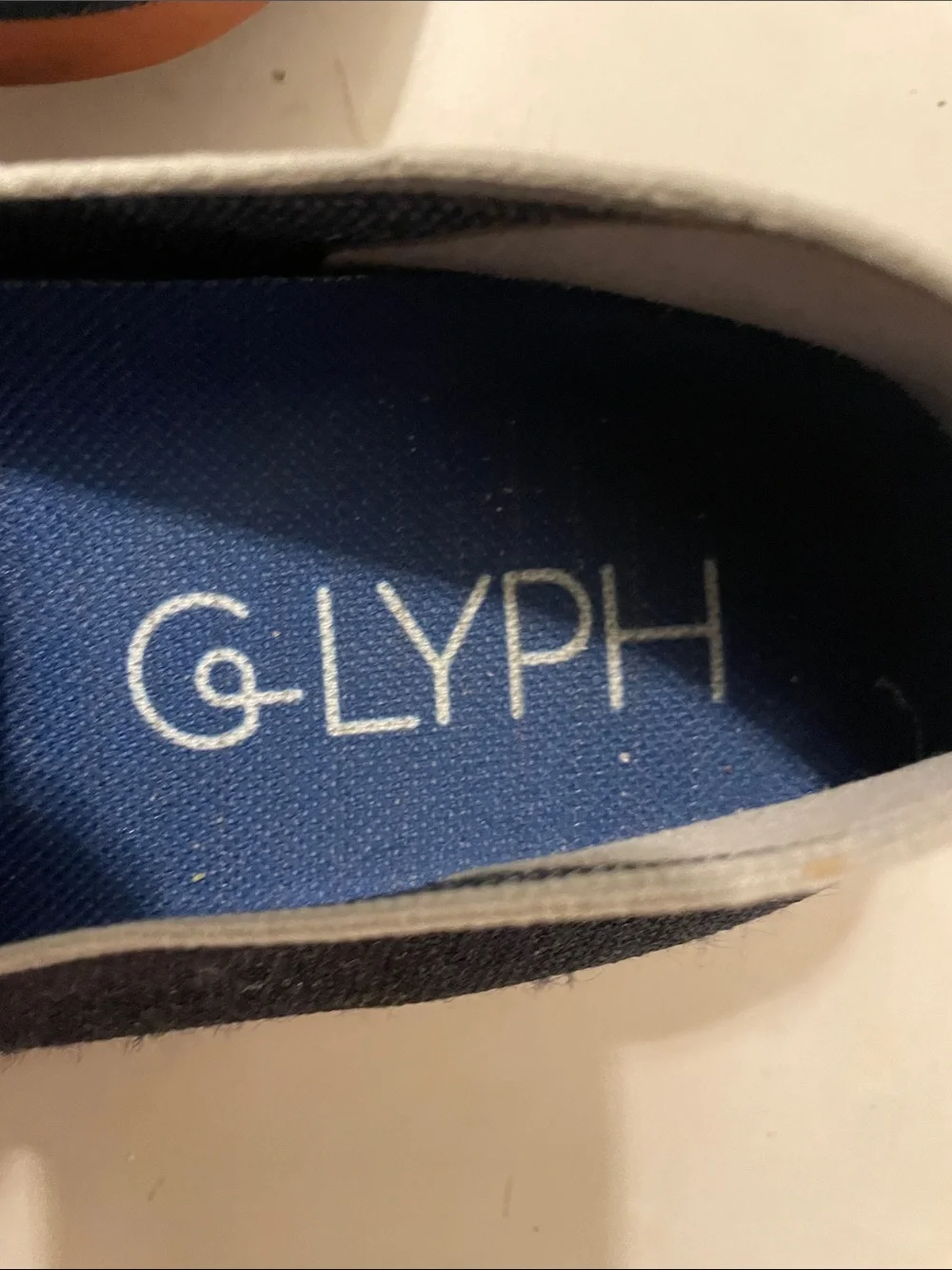 GLYPH Knit Mens Size 11.5 Navy Blue Slip On Comfort Minimalist Loafers Shoes